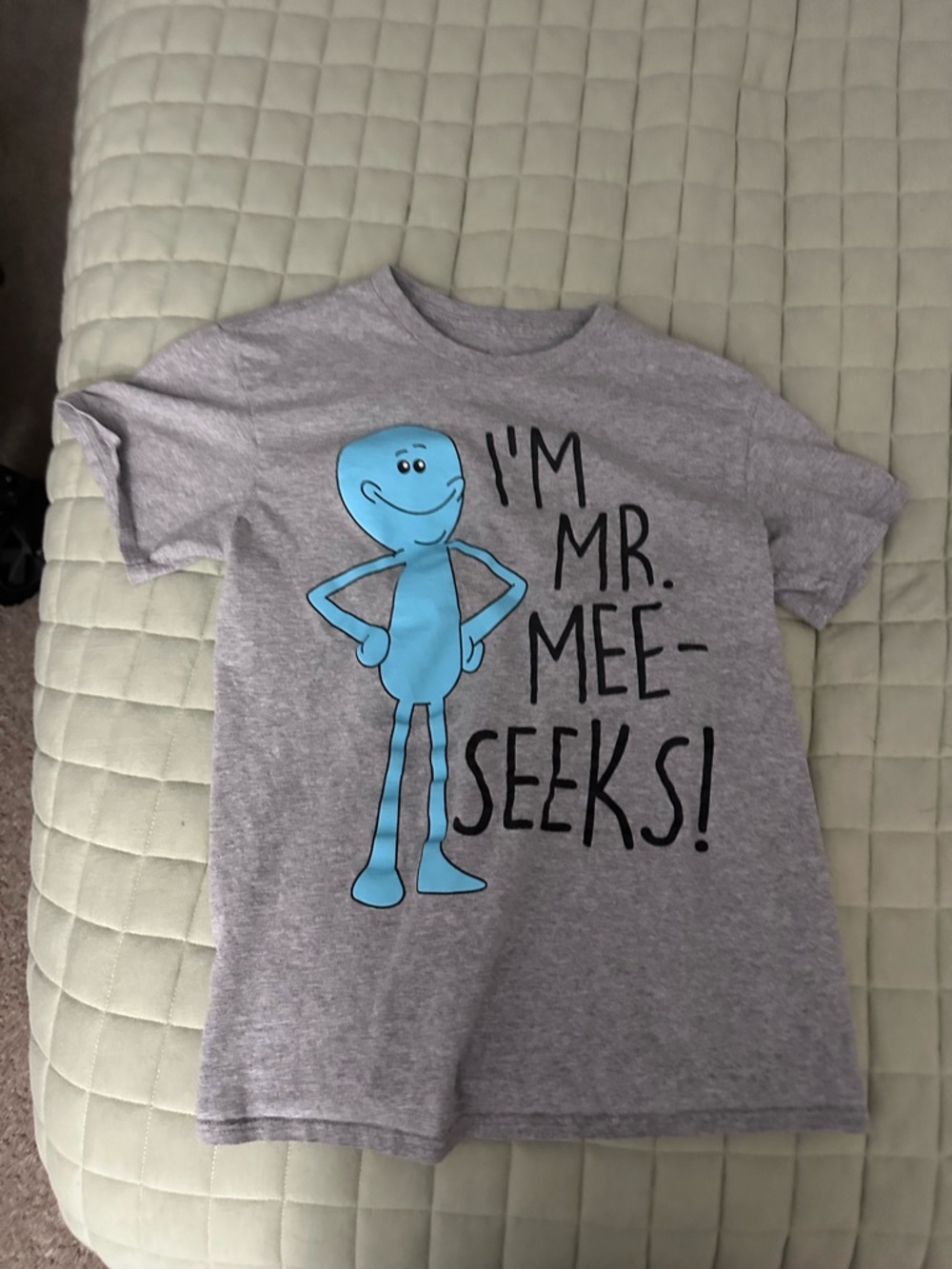 Kids Gray Short-Sleeve Mr. Meeseeks Graphic Tee - Picture 2 of 5